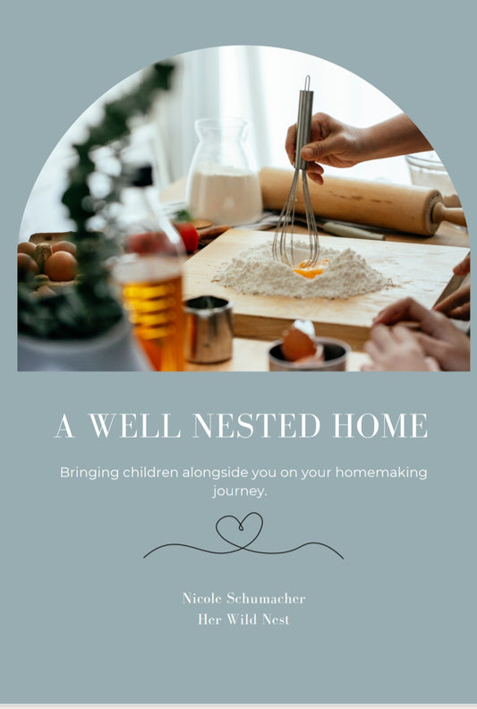 A Well Nested Home "bringing your children along on your homemaking journey"